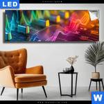 Leuchtbild Sound Wave Panorama Produktvorschau mit dem Bild Sound Wave im Format Panorama.
