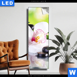 Leuchtbild Spa Wellness Steine Schmal Produktvorschau mit dem Bild Spa Wellness Steine im Format Schmal.