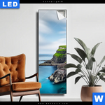 Leuchtbild Steilkueste Am Meer Schmal Produktvorschau mit dem Bild Steilküste am Meer im Format Schmal.