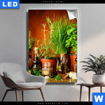 Leuchtbild Stillleben Mit Mediterranen Kraeutern Hochformat Produktvorschau mit dem Bild Stillleben mit mediterranen Kräutern im Format Hochformat.