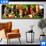 Leuchtbild Stillleben Mit Mediterranen Kraeutern Panorama Produktvorschau mit dem Bild Stillleben mit mediterranen Kräutern im Format Panorama.