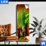 Leuchtbild Stillleben Mit Mediterranen Kraeutern Schmal Produktvorschau mit dem Bild Stillleben mit mediterranen Kräutern im Format Schmal.
