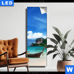 Leuchtbild Strand In Thailand Schmal Produktvorschau mit dem Bild Strand in Thailand im Format Schmal.