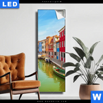 Leuchtbild Strassen Von Venedig Schmal Produktvorschau mit dem Bild Straßen von Venedig im Format Schmal.