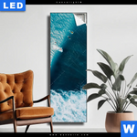 Leuchtbild Surfer Welle Schmal Produktvorschau mit dem Bild Surfer Welle im Format Schmal.