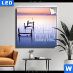 Leuchtbild The Best View Motivation Quadrat Produktvorschau mit dem Bild The Best View - Motivation im Format Quadrat.