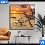 Leuchtbild Traumhafte Meereskulisse Quadrat Produktvorschau mit dem Bild Traumhafte Meereskulisse im Format Quadrat.