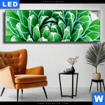 Leuchtbild Tropische Pflanze Panorama Produktvorschau mit dem Bild Tropische Pflanze im Format Panorama.