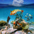 Leuchtbild Tropische Unterwasserwelt Quadrat Motivvorschau