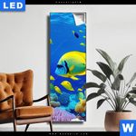 Leuchtbild Tropische Unterwasserwelt Schmal Produktvorschau mit dem Bild Tropische Unterwasserwelt im Format Schmal.