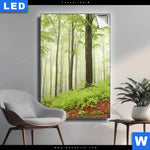 Leuchtbild Unberuehrte Natur Der Wald Hochformat Produktvorschau mit dem Bild Unberührte Natur - Der Wald im Format Hochformat.