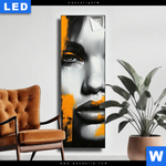 Leuchtbild Urban Art Gesicht Schmal Produktvorschau mit dem Bild Urban Art Gesicht im Format Schmal.