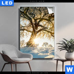 Leuchtbild Verzauberte Winterlandschaft Hochformat Produktvorschau mit dem Bild Verzauberte Winterlandschaft im Format Hochformat.