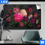 Leuchtbild Vintage Blumen No 2 Querformat Produktvorschau mit dem Bild Vintage Blumen No. 2 im Format Querformat.