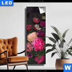 Leuchtbild Vintage Blumen No 2 Schmal Produktvorschau mit dem Bild Vintage Blumen No. 2 im Format Schmal.