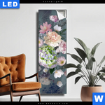Leuchtbild Vintage Blumen No 3 Schmal Produktvorschau mit dem Bild Vintage Blumen No. 3 im Format Schmal.