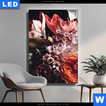 Leuchtbild Vintage Blumenstrauss Hochformat Produktvorschau mit dem Bild Vintage Blumenstrauß im Format Hochformat.