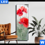 Leuchtbild Vintage Klatschmohn Schmal Produktvorschau mit dem Bild Vintage Klatschmohn im Format Schmal.