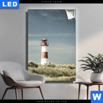 Leuchtbild Vintage Leuchtturm Hochformat Produktvorschau mit dem Bild Vintage Leuchtturm im Format Hochformat.