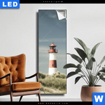 Leuchtbild Vintage Leuchtturm Schmal Produktvorschau mit dem Bild Vintage Leuchtturm im Format Schmal.