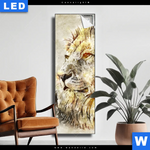 Leuchtbild Vintage Loewe Schmal Produktvorschau mit dem Bild Vintage Löwe im Format Schmal.