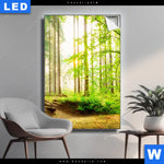 Leuchtbild Waldpanorama Hochformat Produktvorschau mit dem Bild Waldpanorama im Format Hochformat.