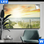 Leuchtbild Weg Zum Strand Querformat Produktvorschau mit dem Bild Weg zum Strand im Format Querformat.