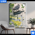 Leuchtbild Weingenuss Hochformat Produktvorschau mit dem Bild Weingenuss im Format Hochformat.