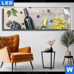 Leuchtbild Weingenuss Panorama Produktvorschau mit dem Bild Weingenuss im Format Panorama.