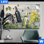 Leuchtbild Weingenuss Querformat Produktvorschau mit dem Bild Weingenuss im Format Querformat.