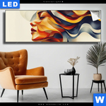 Leuchtbild Wellen Der Emotionen Panorama Produktvorschau mit dem Bild Wellen der Emotionen im Format Panorama.