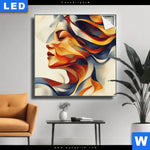 Leuchtbild Wellen Der Emotionen Quadrat Produktvorschau mit dem Bild Wellen der Emotionen im Format Quadrat.