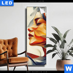 Leuchtbild Wellen Der Emotionen Schmal Produktvorschau mit dem Bild Wellen der Emotionen im Format Schmal.