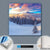 Canvalight® Leuchtbild | Winterliches Gebirge | Quadrat