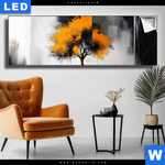 Leuchtbild Wurzeln Der Farbigen Stille Panorama Produktvorschau mit dem Bild Wurzeln der farbigen Stille im Format Panorama.