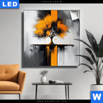 Leuchtbild Wurzeln Der Farbigen Stille Quadrat Produktvorschau mit dem Bild Wurzeln der farbigen Stille im Format Quadrat.