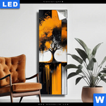 Leuchtbild Wurzeln Der Farbigen Stille Schmal Produktvorschau mit dem Bild Wurzeln der farbigen Stille im Format Schmal.