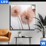 Leuchtbild Zarte Pusteblume Quadrat Produktvorschau mit dem Bild Zarte Pusteblume im Format Quadrat.