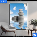 Leuchtbild Zen Spa Steine Hochformat Produktvorschau mit dem Bild Zen Spa Steine im Format Hochformat.