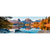 Motivvorschau Spannbild Panorama Abendszene mit Bergen und See