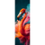 Motivvorschau Spannbild Schmal Flamingo in bunter Rauchwolke