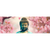 Motivvorschau Wechselmotiv Panorama Buddha Statue mit Kirschblüten