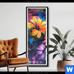 Poster Abstrakte Blumenpracht Schmal Produktvorschau mit dem Bild Abstrakte Blumenpracht im Format Schmal.
