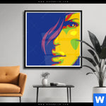 Poster Abstrakte Frau No 1 Quadrat Produktvorschau mit dem Bild Abstrakte Frau No.1 im Format Quadrat.