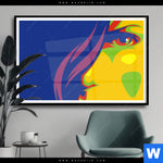 Poster Abstrakte Frau No 1 Querformat Produktvorschau mit dem Bild Abstrakte Frau No.1 im Format Querformat.