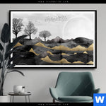 Poster Abstrakte Landschaft No 2 Querformat Produktvorschau mit dem Bild Abstrakte Landschaft No.2 im Format Querformat.