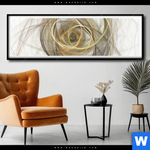 Poster Abstrakte Moderne Linienkunst Panorama Produktvorschau mit dem Bild Abstrakte moderne Linienkunst im Format Panorama.
