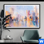 Poster Abstrakte Skyline No 2 Querformat Produktvorschau mit dem Bild Abstrakte Skyline No.2 im Format Querformat.