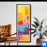 Poster Abstrakte Skyline Schmal Produktvorschau mit dem Bild Abstrakte Skyline im Format Schmal.