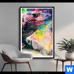 Poster Abstrakter Leguan Hochformat Produktvorschau mit dem Bild Abstrakter Leguan im Format Hochformat.
